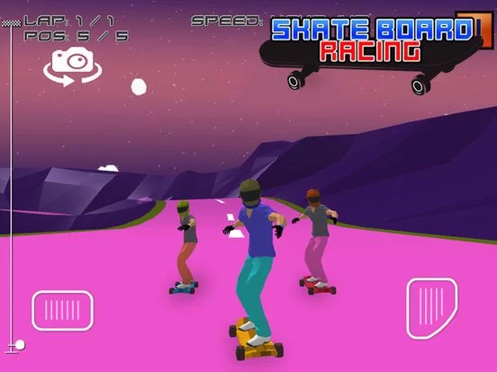 Изображение игры: Skate Board Racing - Game