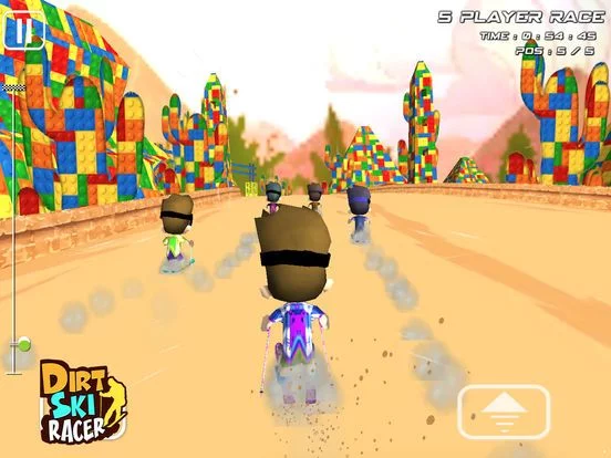 Изображение игры: Dirt Ski Racer - 3D Dirt Bike Ski Racer For Kids