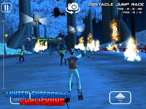 Изображение игры: Winter Super Cross SnowSkiing - Free 3D Snow Water Racing Madness Game