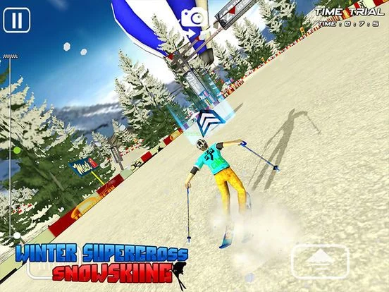 Изображение игры: Winter Super Cross SnowSkiing - Free 3D Snow Water Racing Madness Game