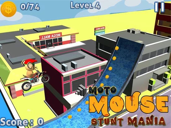 Изображение игры: MOTO MOUSE STUNT MANIA - DIRT BIK RACING GAME
