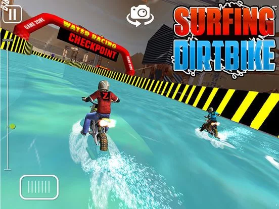 Изображение игры: Surfing Dirt Bike - Dirt Bike Jetski Racing Games