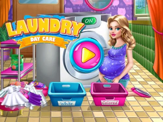 Изображение игры: Laundry Mania: Daycare Activities Games For Girls