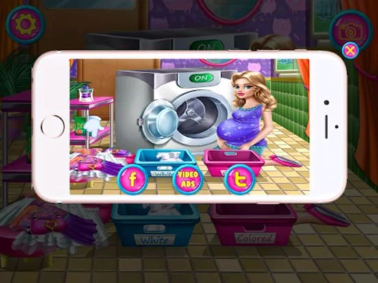 Изображение игры: Laundry Mania: Daycare Activities Games For Girls