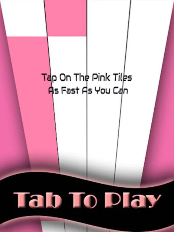 Изображение игры: Pink Piano Tap - white music Tile