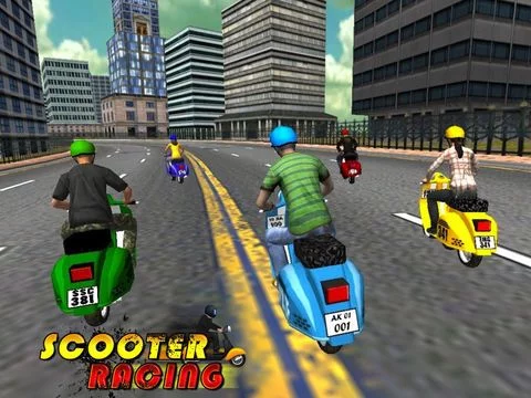 Изображение игры: Scooter Racing ( 3D Bike Racing Games )