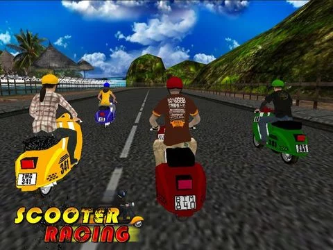 Изображение игры: Scooter Racing ( 3D Bike Racing Games )