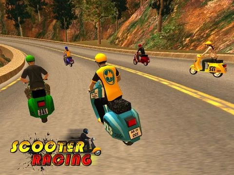 Изображение игры: Scooter Racing ( 3D Bike Racing Games )