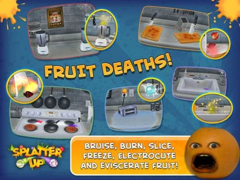 Изображение игры: Annoying Orange: Splatter Up Free!
