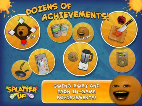 Изображение игры: Annoying Orange: Splatter Up Free!