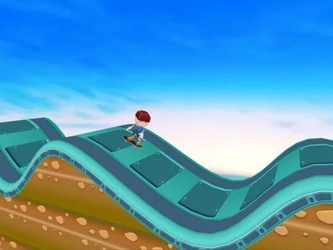 Изображение игры: Paper Skate