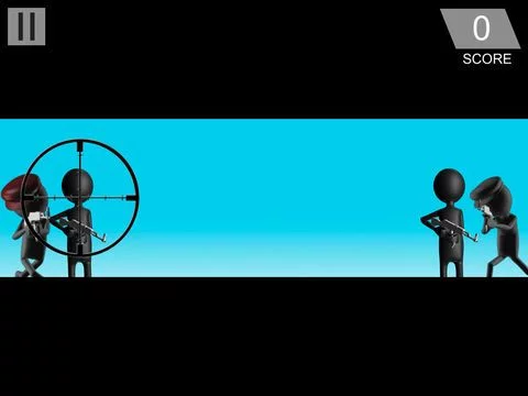Изображение игры: Sniper 1D Assassin: A shooter rises
