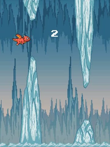 Изображение игры: Hard to Fly: Flappy Dragon Adventure Free
