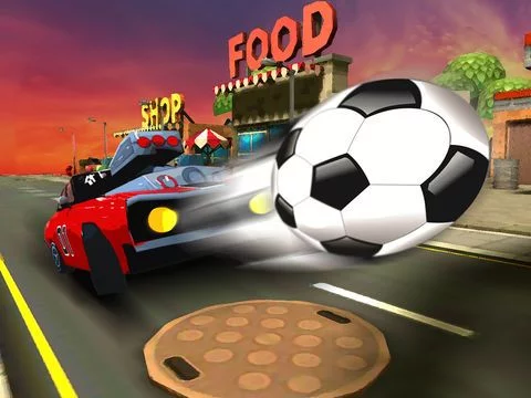 Изображение игры: Kick Shot: Car Soccer Shooter Challenge