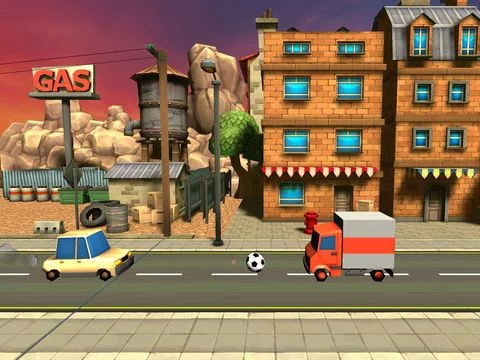Изображение игры: Kick Shot: Car Soccer Shooter Challenge