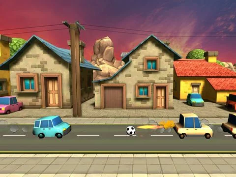 Изображение игры: Kick Shot: Car Soccer Shooter Challenge