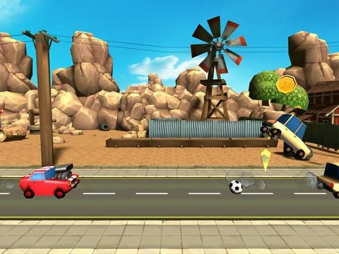 Изображение игры: Kick Shot: Car Soccer Shooter Challenge