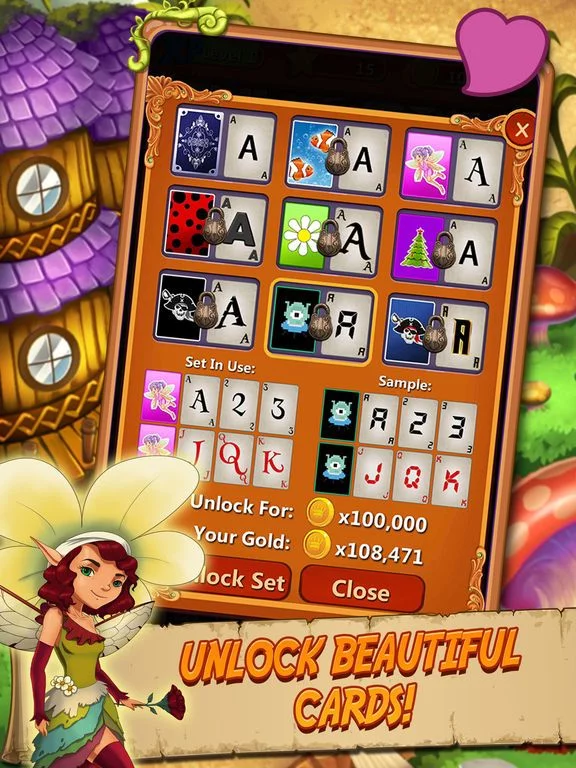 Изображение игры: Solitaire Elven Wonderland