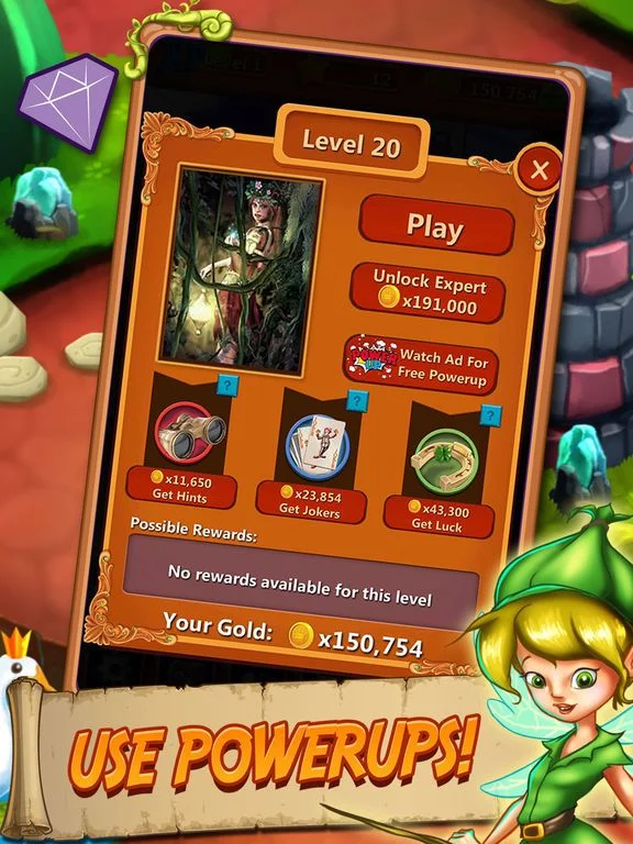 Изображение игры: Solitaire Elven Wonderland