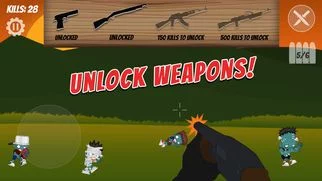 Изображение игры: Backyard Zombies Shooting game