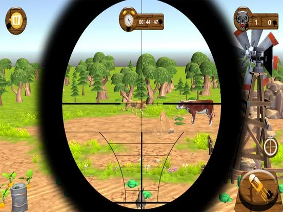 Изображение игры: Shoot Crazy Animals Save Farm