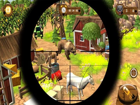 Изображение игры: Shoot Crazy Animals Save Farm