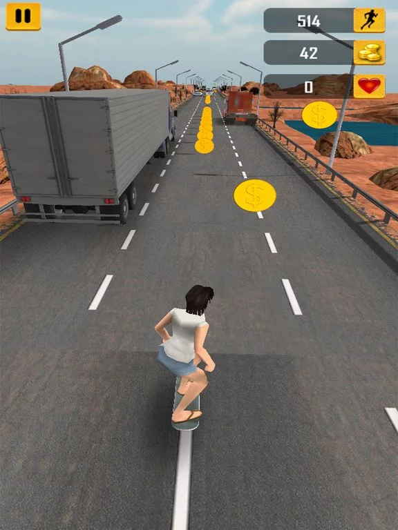Изображение игры: Extreme Road Skating Stunts 3D