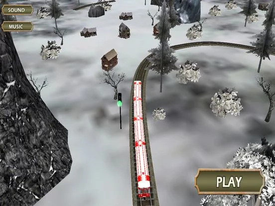Изображение игры: Snow Train Drive Simulation 3D