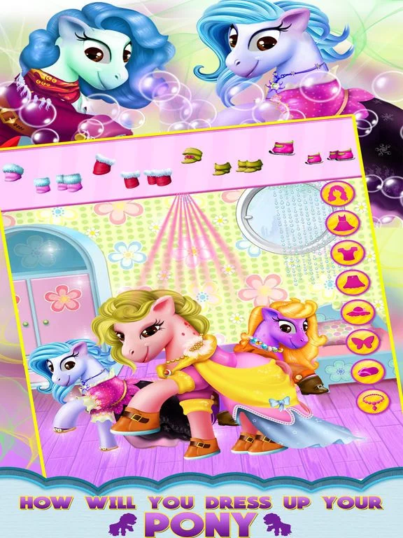 Изображение игры: Little Princess Pony DressUp - Little Pets Friendship Equestrian Pony Pet Edition - Girls Game