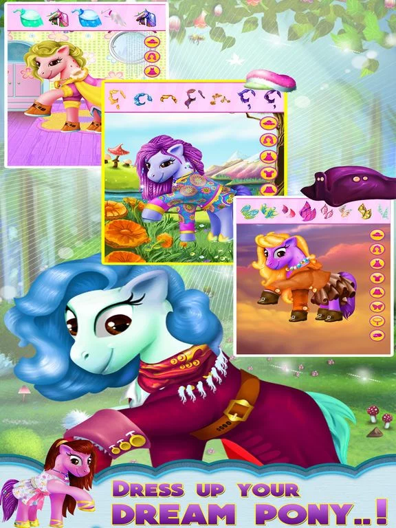 Изображение игры: Little Princess Pony DressUp - Little Pets Friendship Equestrian Pony Pet Edition - Girls Game