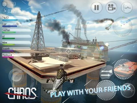 Изображение игры: CHAOS Combat Copters HD - №1 Multiplayer Helicopter Simulator 3D