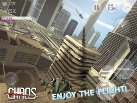 Изображение игры: CHAOS Combat Copters HD - №1 Multiplayer Helicopter Simulator 3D