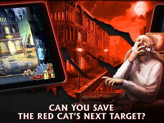 Изображение игры: Grim Facade: The Red Cat - Hidden Objects