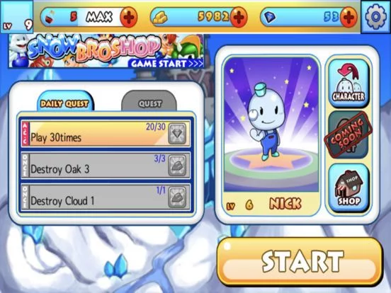 Изображение игры: Snow Bros Runner