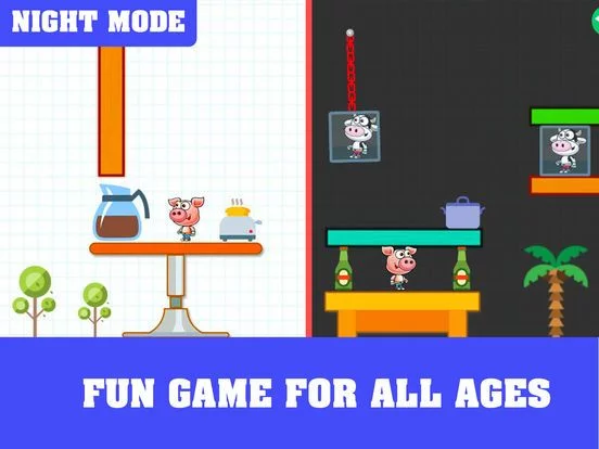 Изображение игры: Pig & Cow