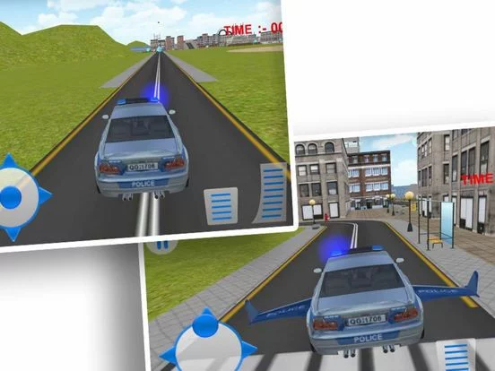 Изображение игры: City Police Car Driver - Fly Car