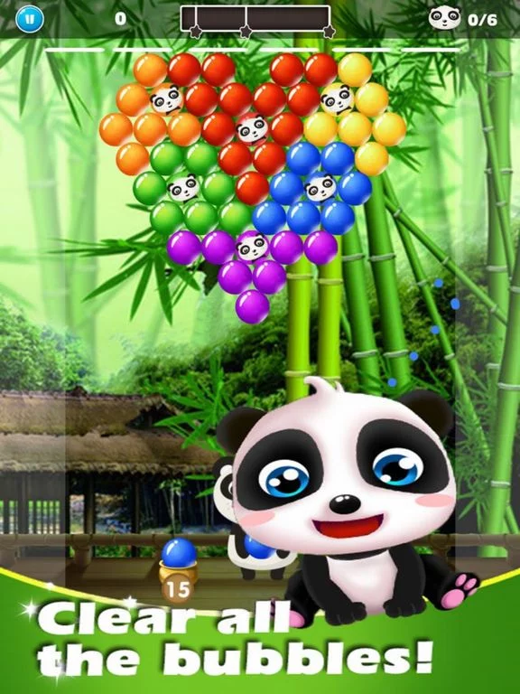 Изображение игры: Family Panda Bubble Play