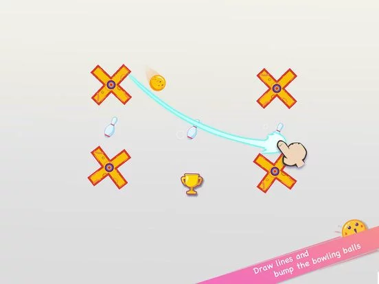 Изображение игры: Line Bowling