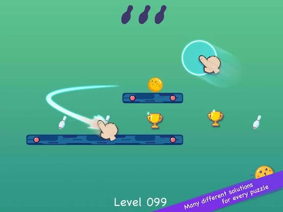 Изображение игры: Line Bowling