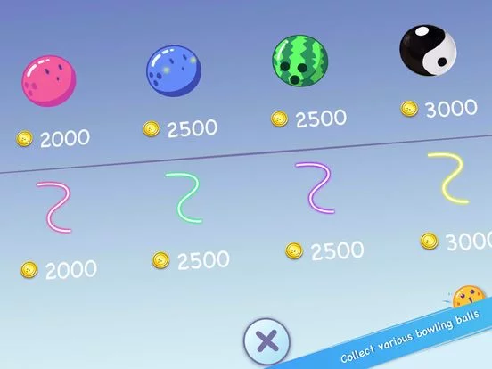 Изображение игры: Line Bowling