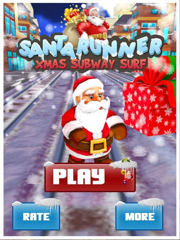 Изображение игры: Santa Run- Xmas Subway Runner