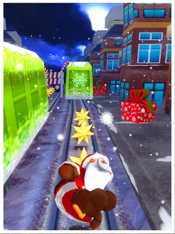 Изображение игры: Santa Run- Xmas Subway Runner