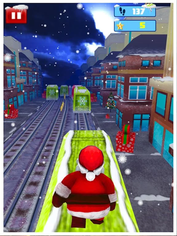 Изображение игры: Santa Run- Xmas Subway Runner