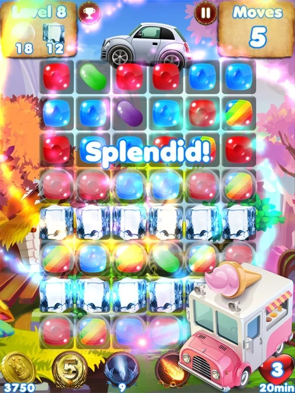 Изображение игры: Candy Cars - fun games for kids & car games race