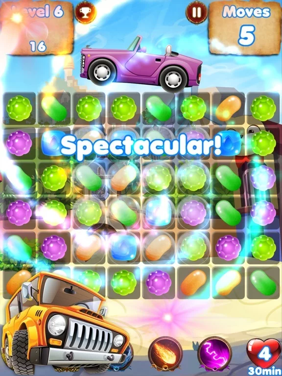 Изображение игры: Candy Cars - fun games for kids & car games race