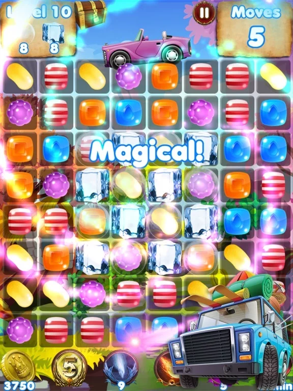 Изображение игры: Candy Cars - fun games for kids & car games race
