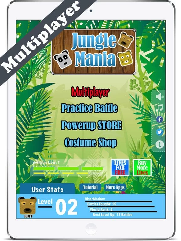 Изображение игры: Jungle Mania - Multiplayer
