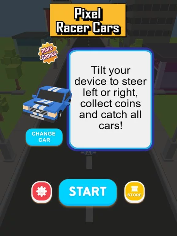 Изображение игры: Pixel Racer Cars 3D
