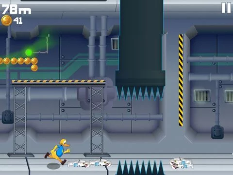 Изображение игры: Flappy Duck Space Station