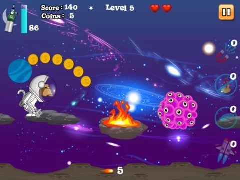 Изображение игры: Space Baboon